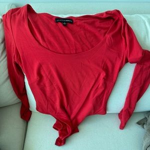 Red JLUXLABEL bodysuit size S. Worn once